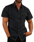 Men's shirt with double-purpose cuffs